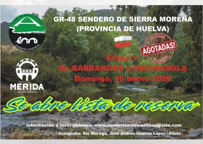 GR48 SENDERO DE SIERRA MORENA (HUELVA) ETAPA 1: BARRANCOS A ENCINASOLA