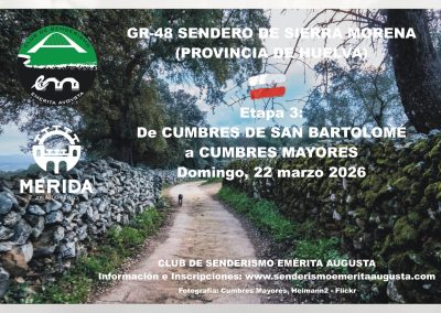 GR48 SENDERO DE SIERRA MORENA (HUELVA) ETAPA 3: